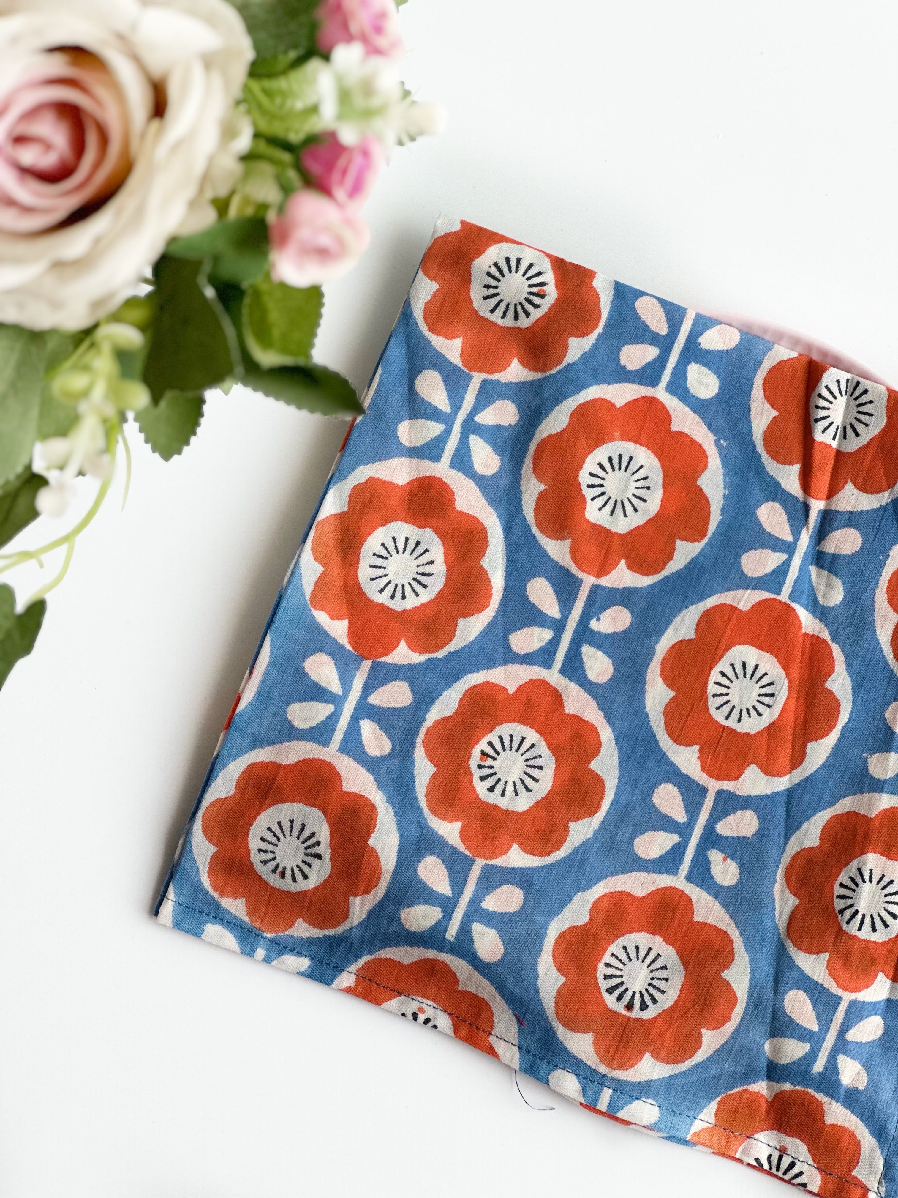 Retro Bloom Cotton Napkin Set (Set of 6)