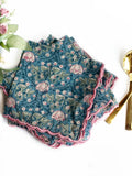 Indigo Tulip Scalloped Napkins (set of 6)
