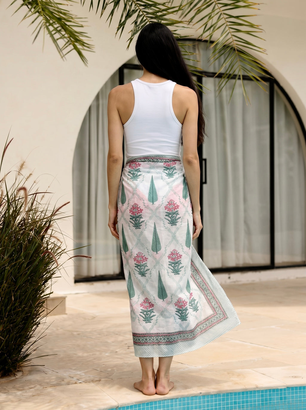 Pastel Meadow Cotton Sarong