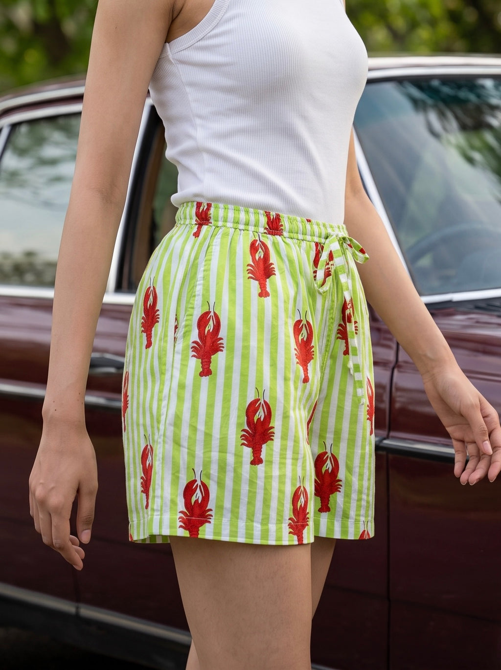 Lime Lobster Shorts