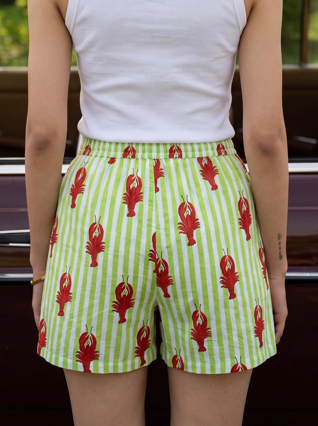 Lime Lobster Shorts