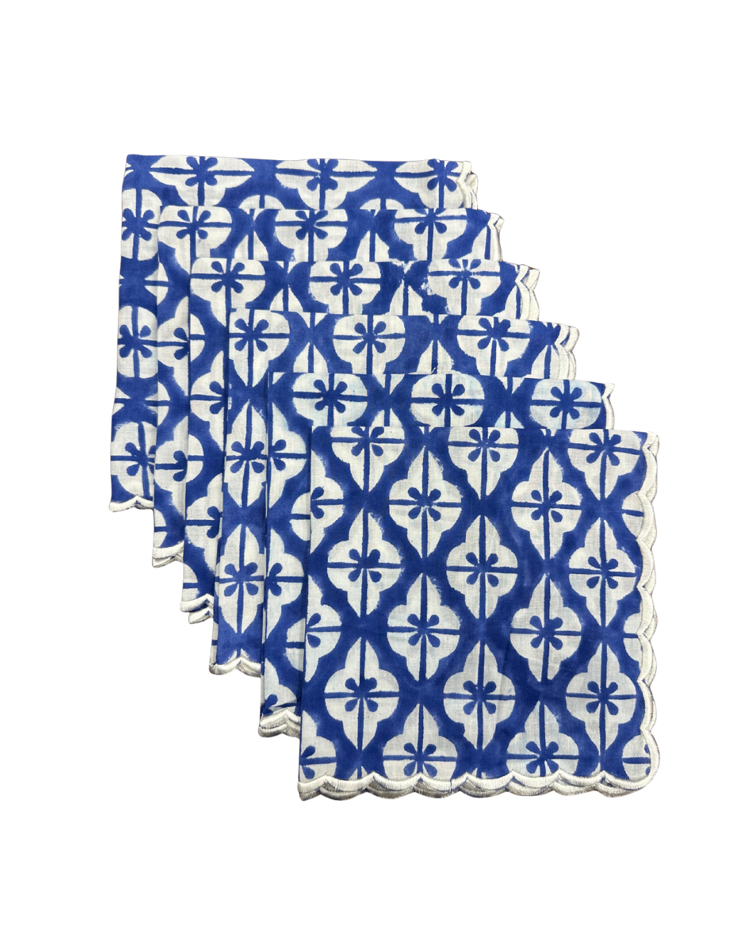 Indigo Geometric Charm Napkins