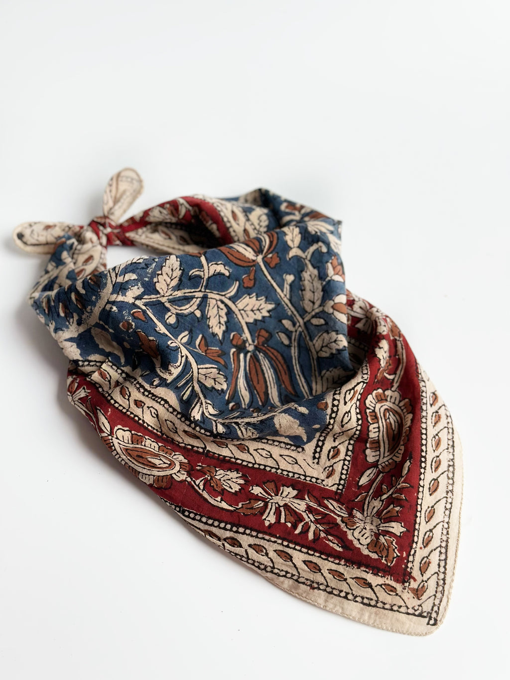 Vintage Crimson Cotton Bandana (Pack of 2)