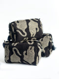 Midnight Tiger Quilted Pouch (set of 3)