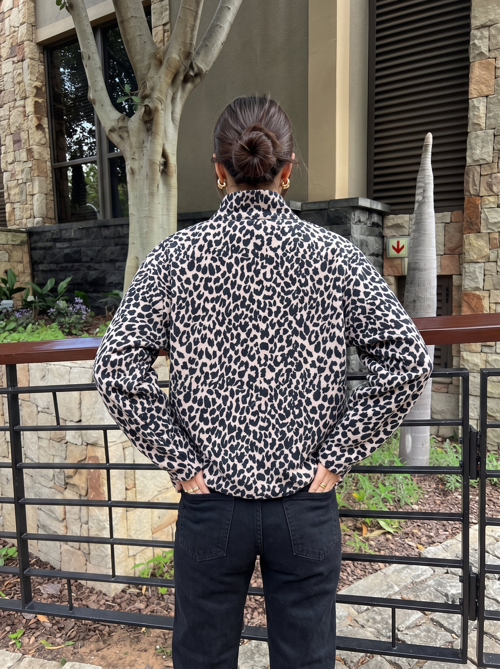 Leopard Print Velvet Jacket