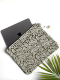 Olive Leaf Quilted Laptop & IPad Sleeve