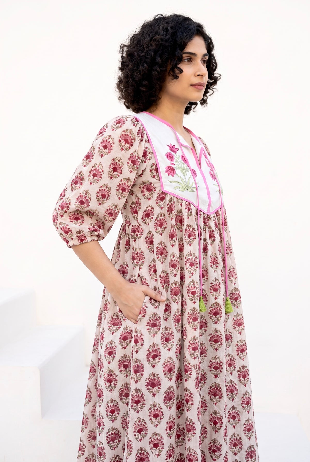 Blush Bloom Buta Cotton Printed Dresses