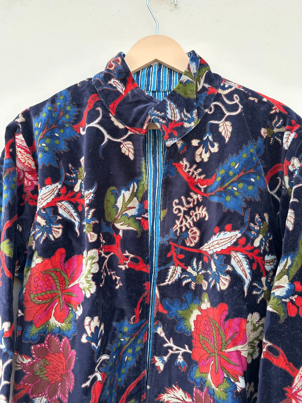 Midnight Garden Floral Velvet Jacket