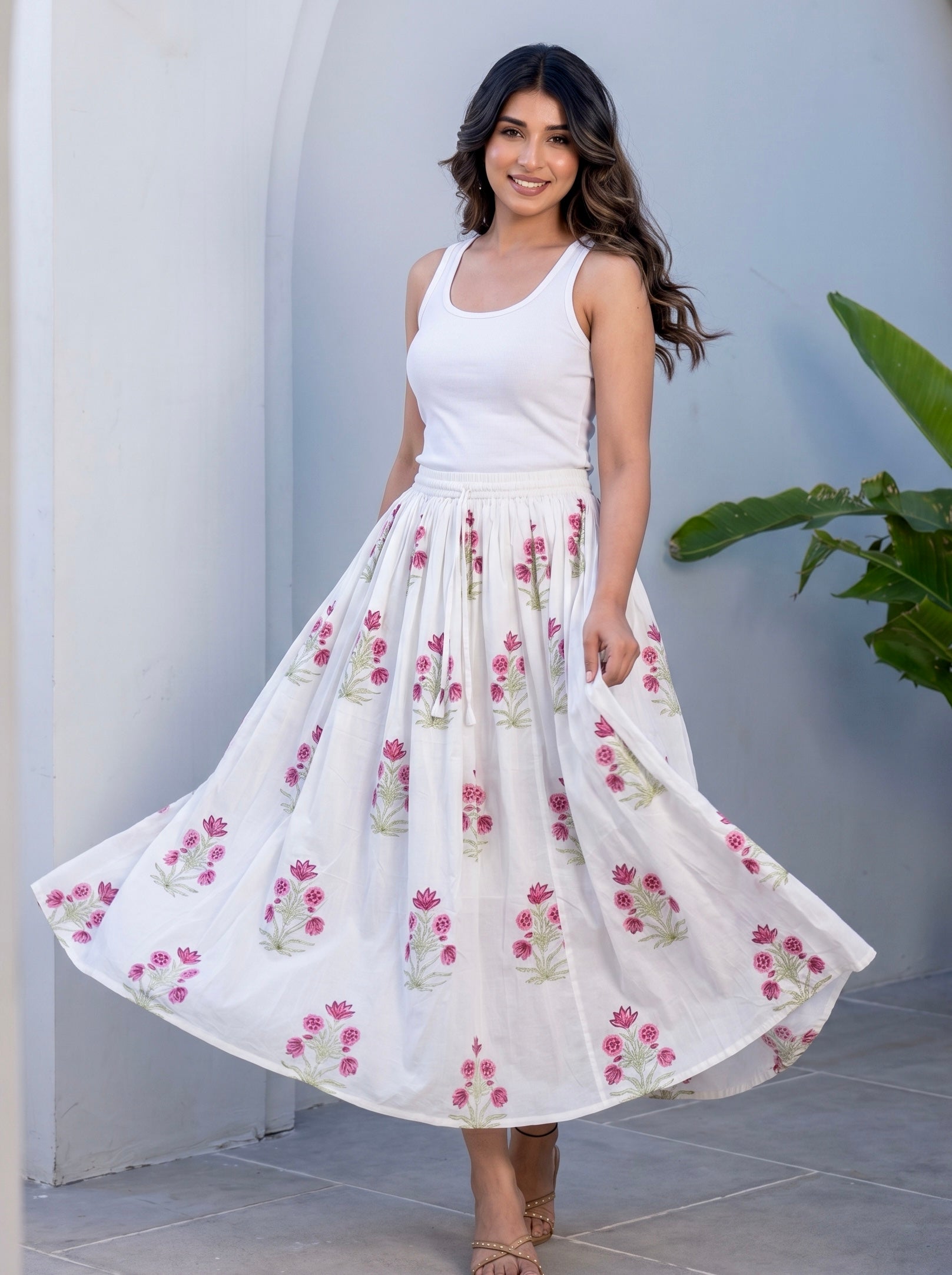 Rose Garden Flare Skirt