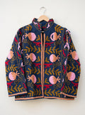 Midnight Pomegranate Suzani Denim Jacket