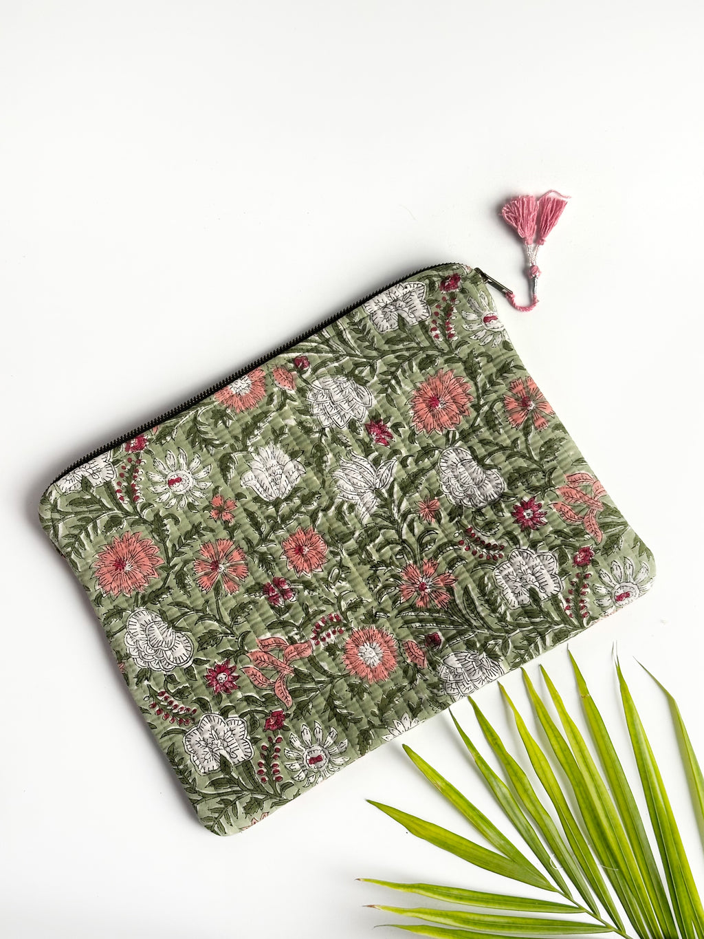 Sage Garden Quilted Laptop & Ipad Sleeve