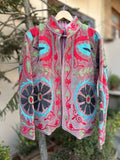 Blush Noir Embroidered Velvet Jacket